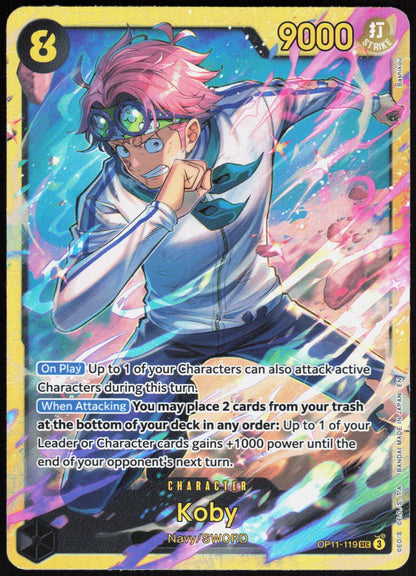 Koby OP11-119 SEC A Fist of Divine Speed One Piece Near Mint