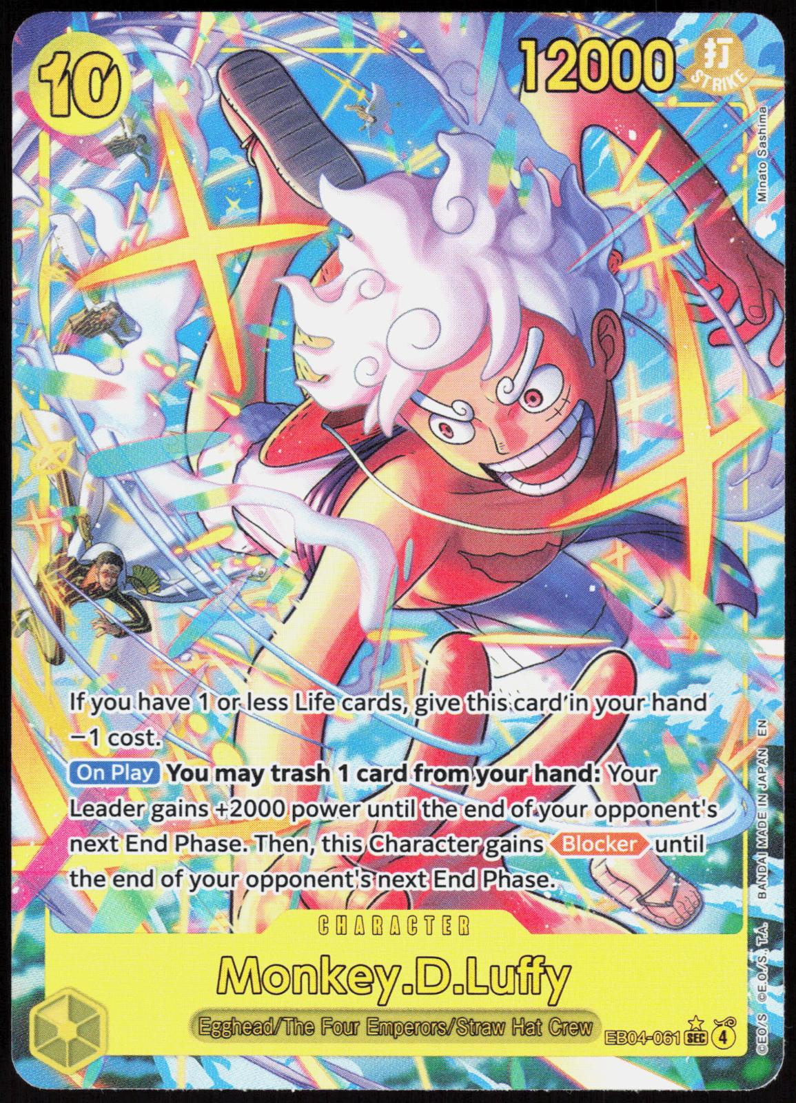 Monkey.D.Luffy (Alternate Art) EB04-061 Adventure on Kami's Island One Piece NM