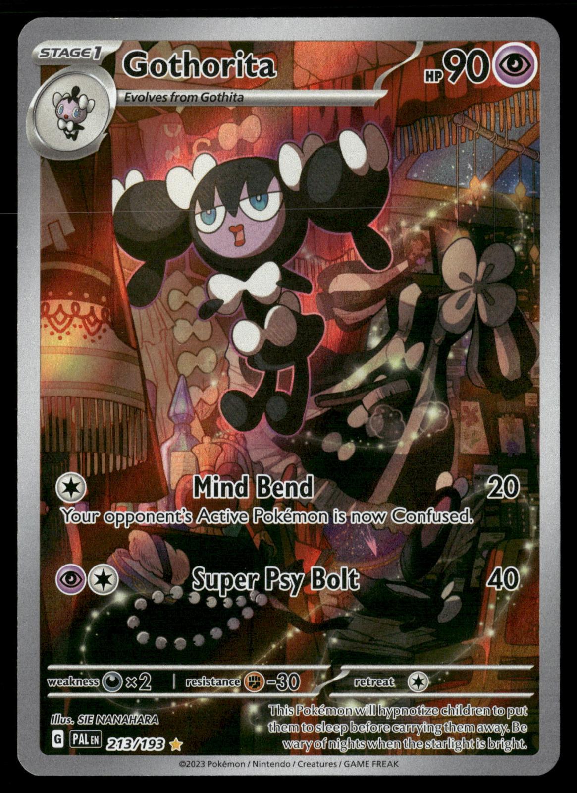 Gothorita 213/193 Illustration Rare Paldea Evolved Pokemon Holo Near Mint