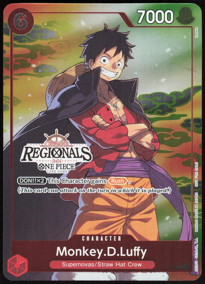 Monkey.D.Luffy (Offline Regional 2024 Vol. 2) P-001 One Piece Promotion Cards NM