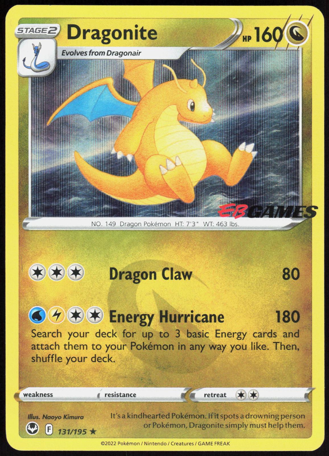 Dragonite (EB Games Exclusive) 131/195 Pokemon NM