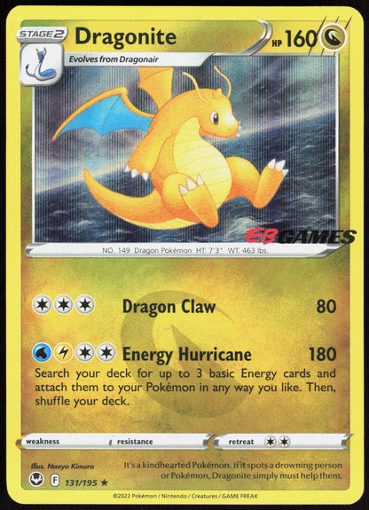 Dragonite (EB Games Exclusive) 131/195 Pokemon NM