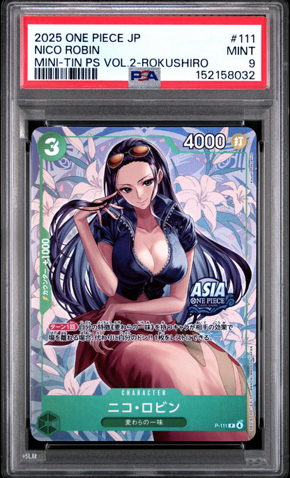 Nico Robin 111 Koushi Rokushiro One Piece Japanese PSA 9