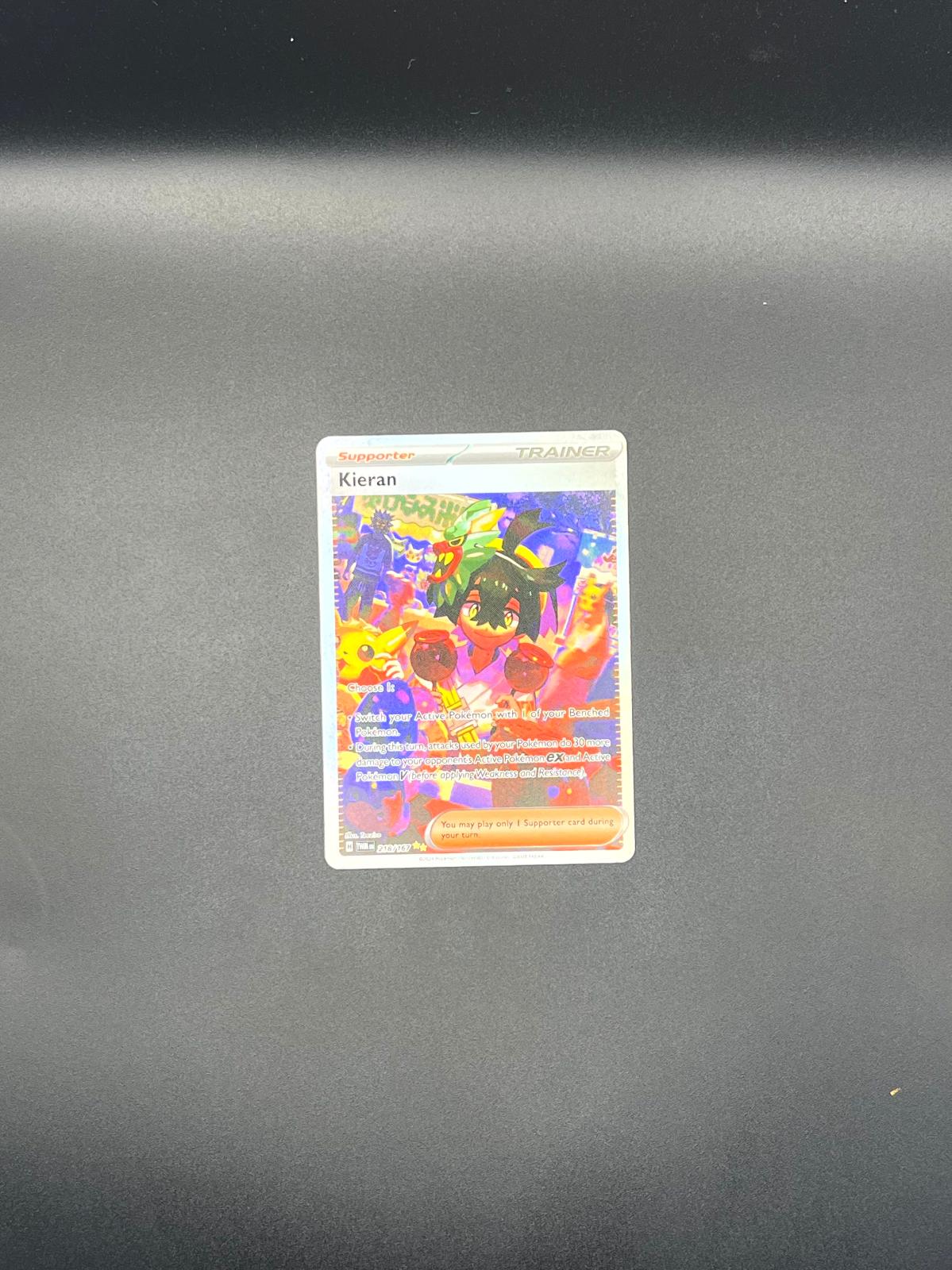 Kieran 218/167 Special Illustration Rare Twilight Masquerade Pokemon Near Mint