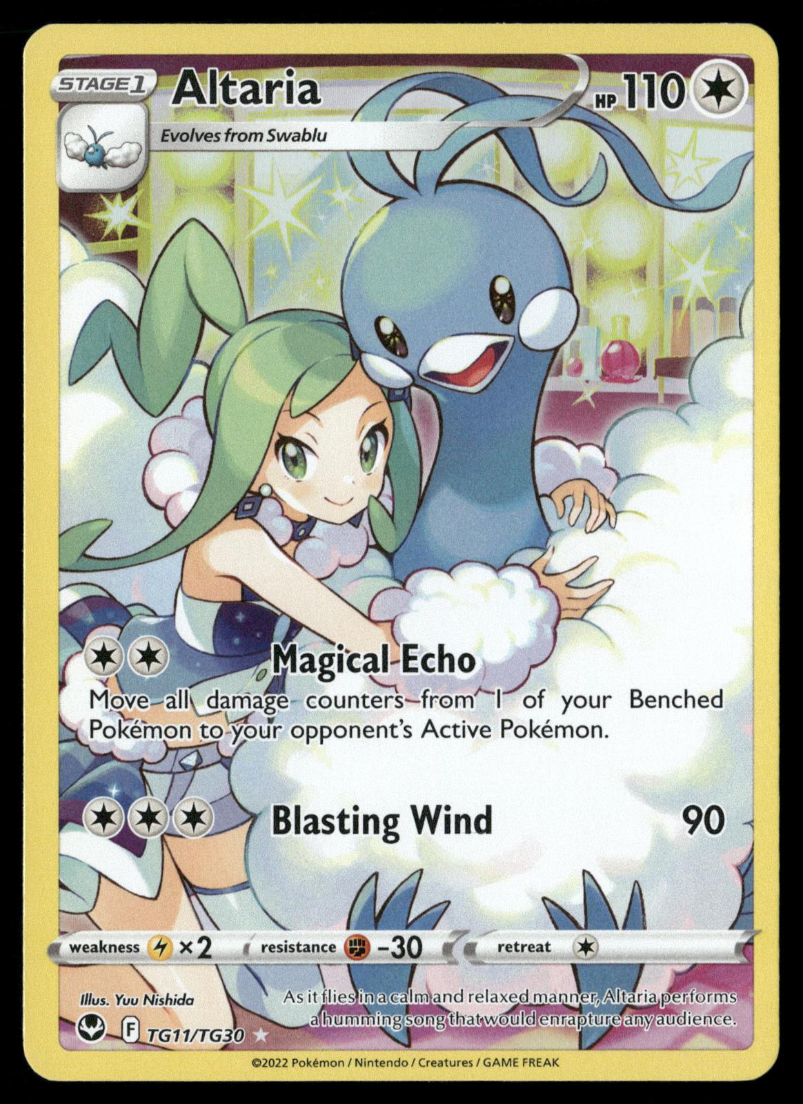 Altaria TG11/TG30 Holo Silver Tempest Trainer Gallery Pokemon NM