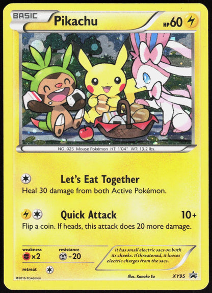 Pikachu XY95 Holo Promo XY Promo Pokemon Lightly Played