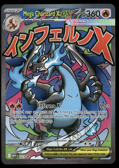 Mega Charizard X ex 023 Holo Promo ME: Mega Evolution Promo Pokemon Near Mint