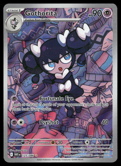 Gothorita 125/086 Illustration Rare White Flare Pokemon Holo Near Mint