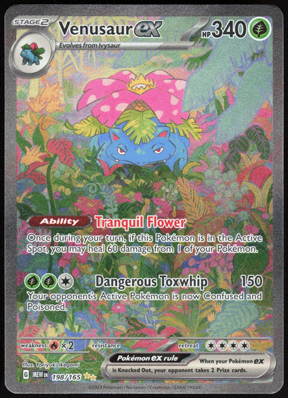 Venusaur ex 198/165 Special Illustration Rare 151 Pokemon Holo Near Mint
