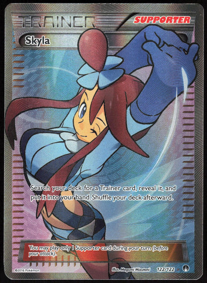 Skyla 122/122 Ultra Rare BREAKpoint Pokemon Holo Near Mint