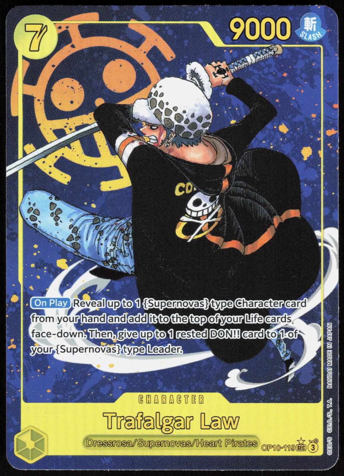 Trafalgar Law (119) (Parallel) OP10-119 Royal Blood One Piece NM