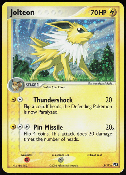 Jolteon 3/17 Rare POP Series 3 Pokemon Moderately Played