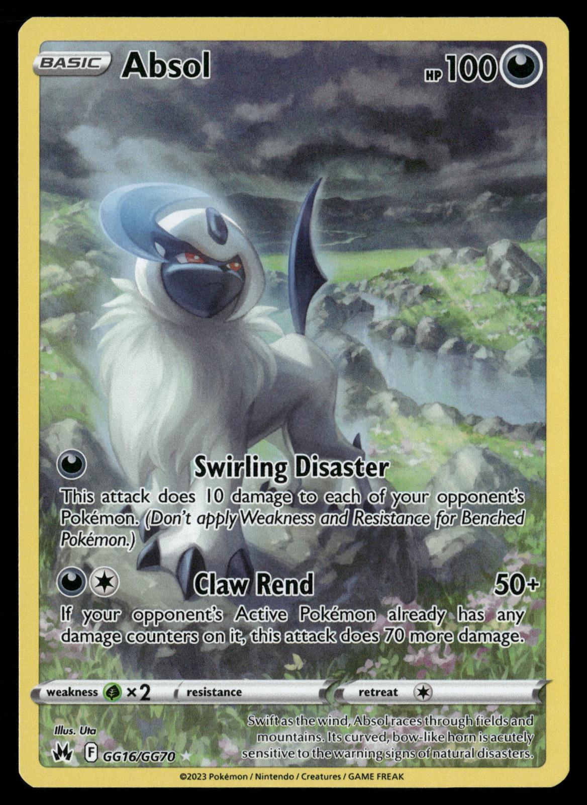 Absol GG16/GG70 Holo Crown Zenith Galarian Gallery Pokemon NM