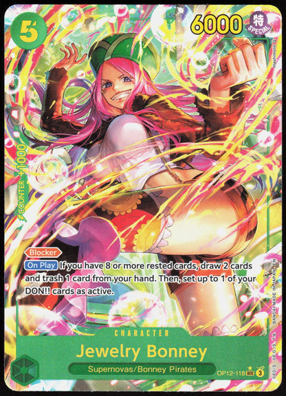 Jewelry Bonney (Alternate Art) OP12-118 Legacy of the Master One Piece Foil NM