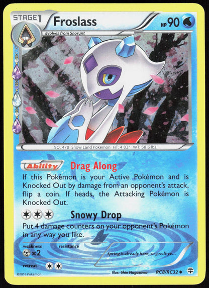 Froslass RC8/RC32 Uncommon Generations Pokemon Holo Lightly Played