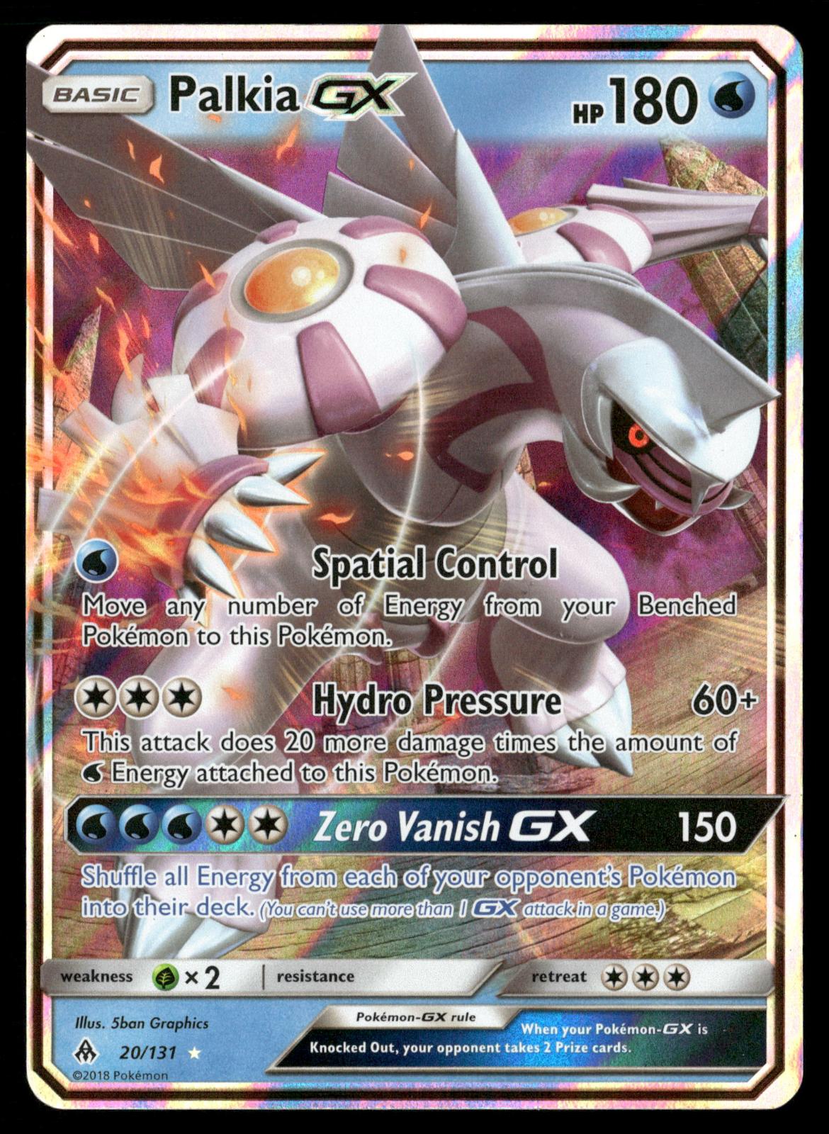 Palkia GX 20/131 Holo GX Rare Forbidden Light Pokemon Near Mint
