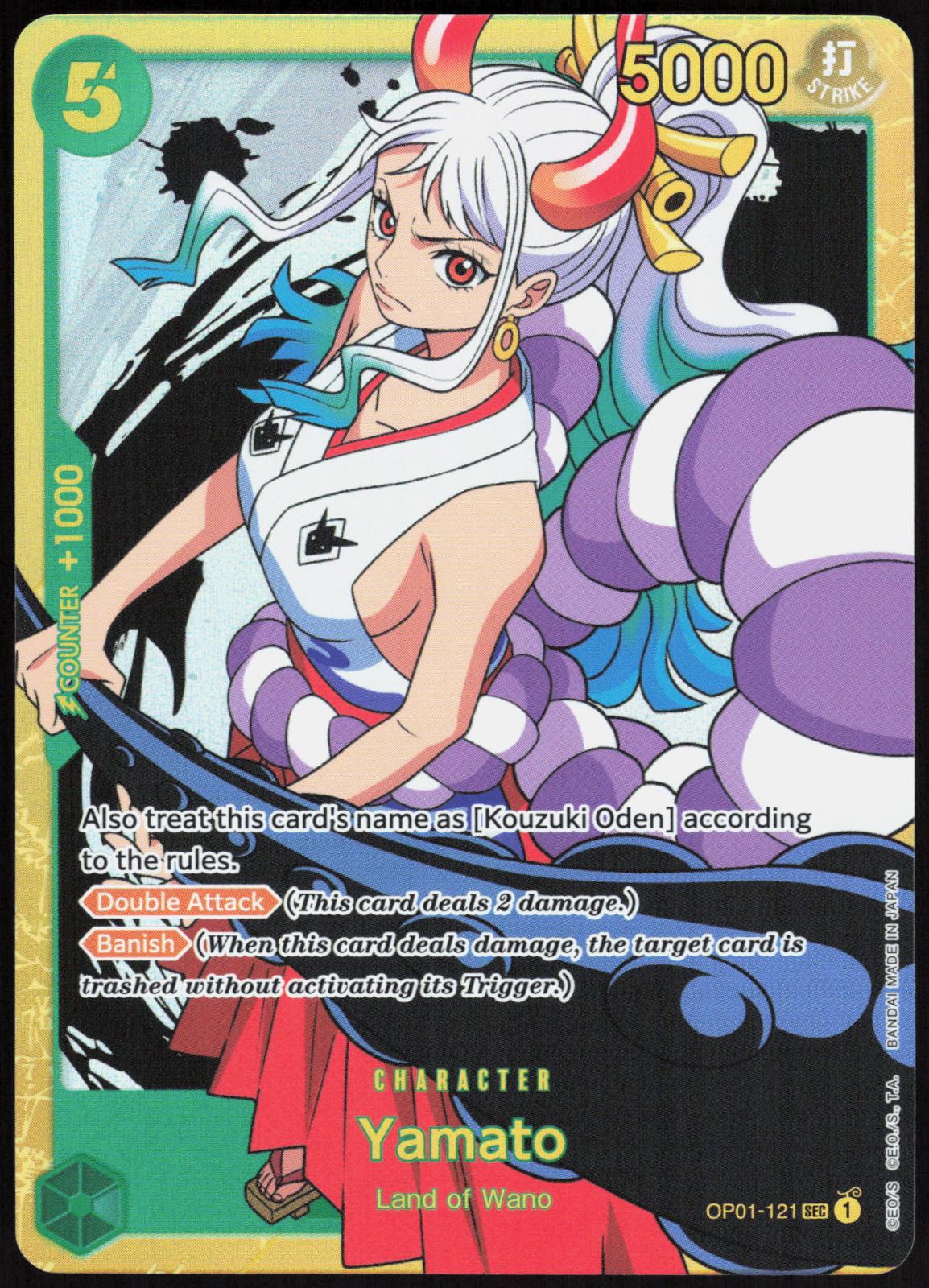 Yamato OP01-121 SEC Romance Dawn One Piece Near Mint