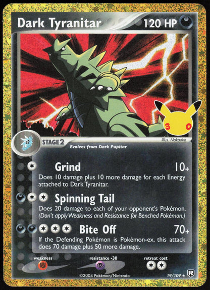 Dark Tyranitar 19/109 Holo ME: 30th Celebration Classic Collection Pokemon NM