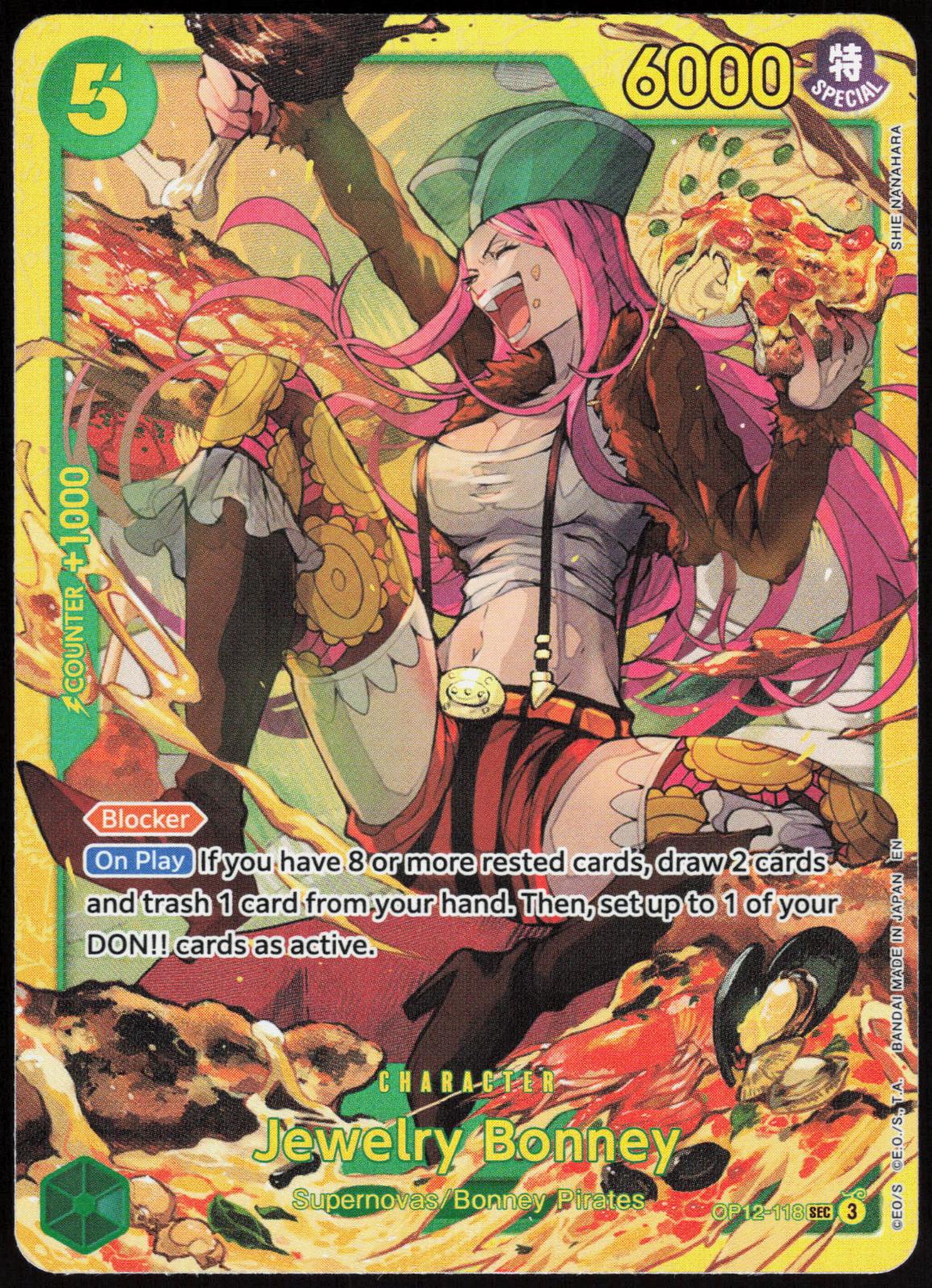 Jewelry Bonney (118) OP12-118 Secret Rare Legacy of the Master One Piece Foil NM