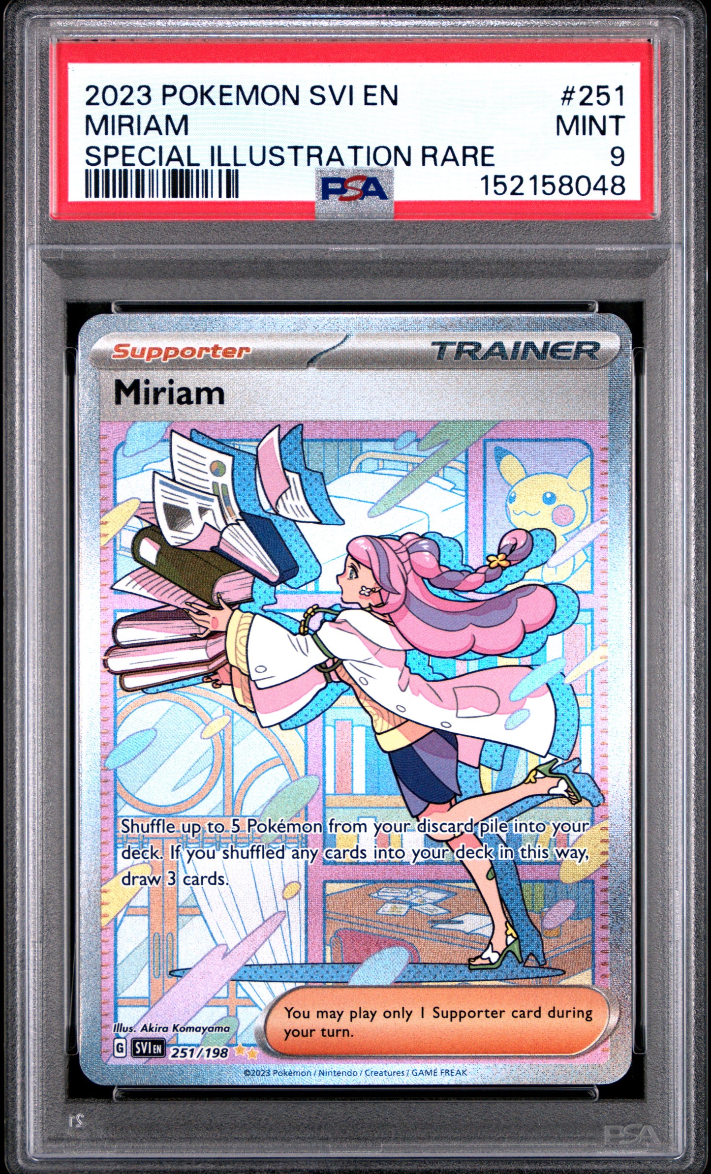 Miriam 251 Special Illustration Rare Svi En-Scarlet & Violet Pokemon PSA 9