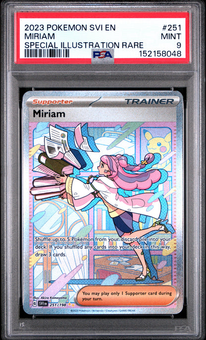 Miriam 251 Special Illustration Rare Svi En-Scarlet & Violet Pokemon PSA 9