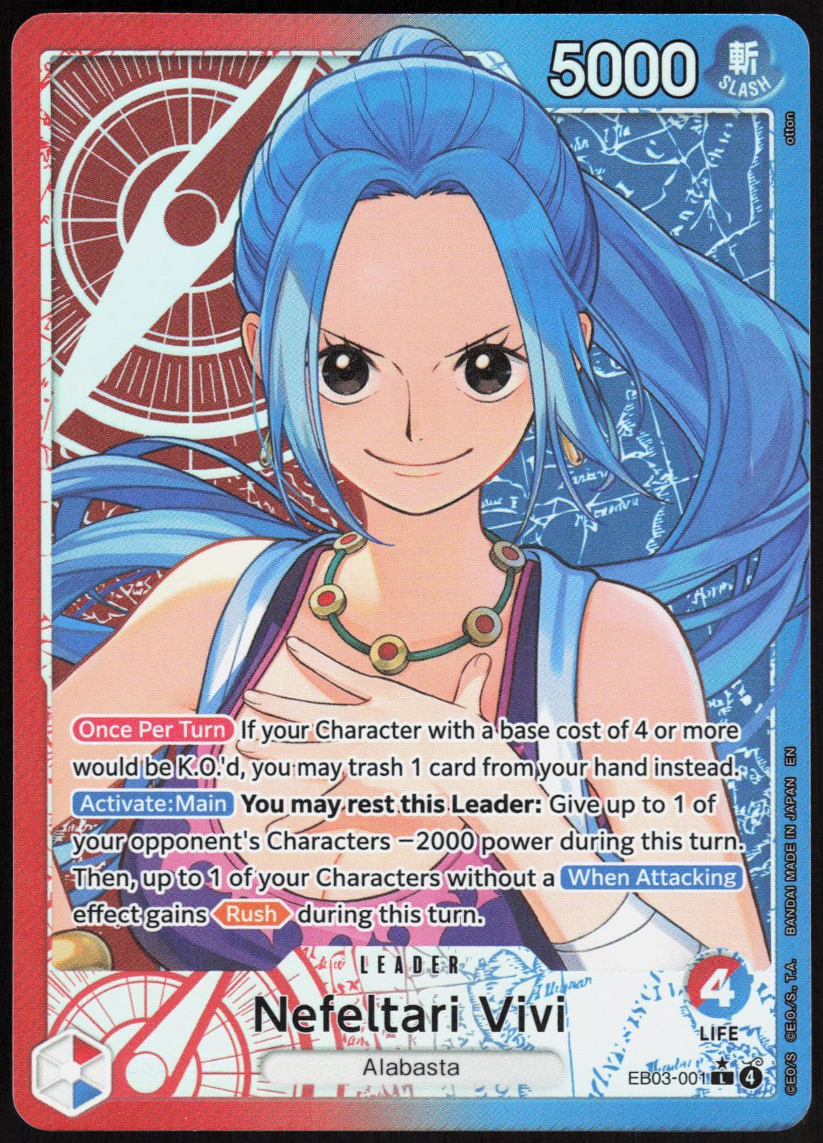 Nefeltari Vivi EB03-001 Alt Art L Extra Booster: One Piece Heroines Edition NM