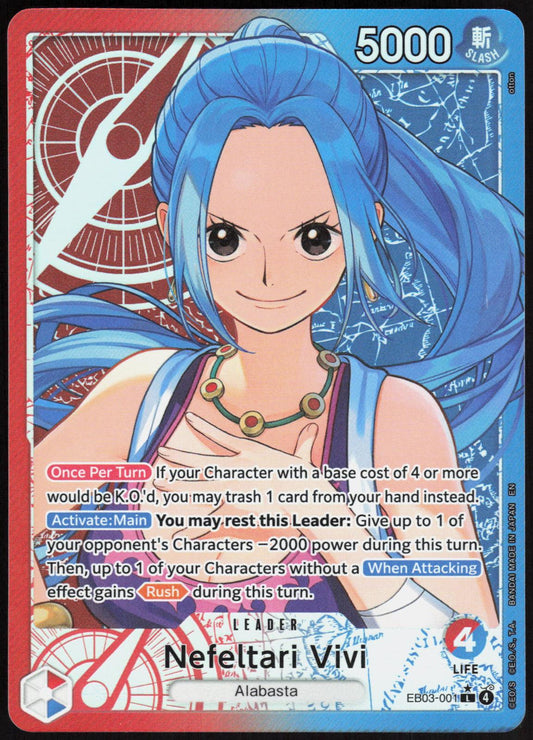 Nefeltari Vivi EB03-001 Alt Art L Extra Booster: One Piece Heroines Edition NM