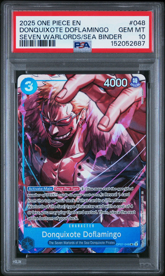 Donquixote Doflamingo 048 One Piece PSA 10