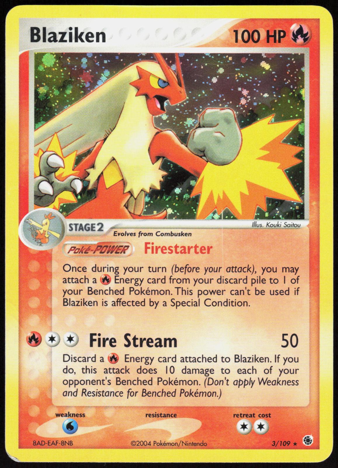 Blaziken (Holo) 3 Holo Rare EX Battle Stadium Pokemon Lightly Played