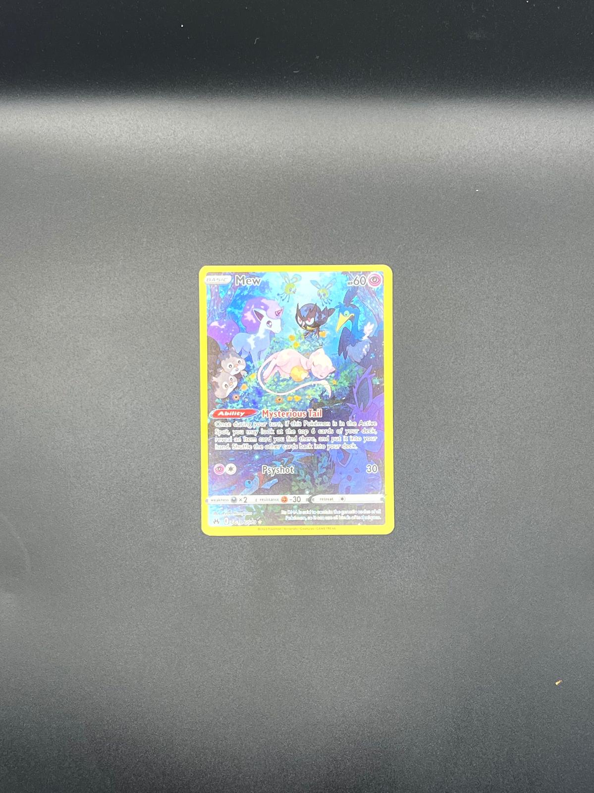 Mew GG10/GG70 Holo Crown Zenith Galarian Gallery Pokemon NM/M