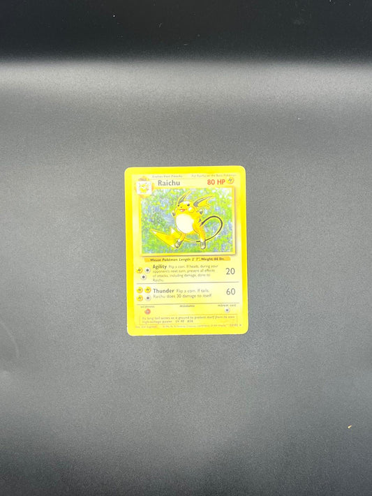 Raichu 14/102 Holo Holo Rare Base Set Unlimited Pokemon Holo Lightly Played