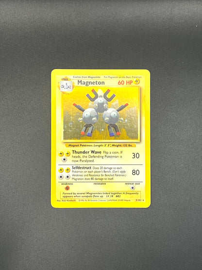 Magneton 9/102 Holo Holo Rare Base Set Unlimited Pokemon Holo Near Mint