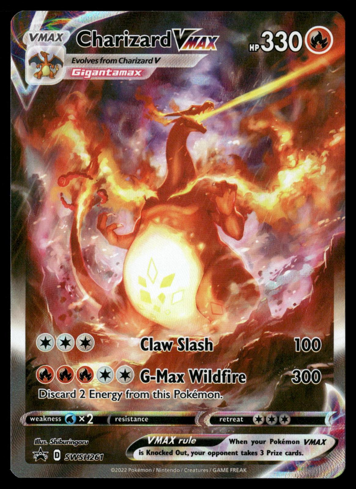 Charizard VMAX SWSH261 Holo Promo Sword & Shield Promo Pokemon Near Mint