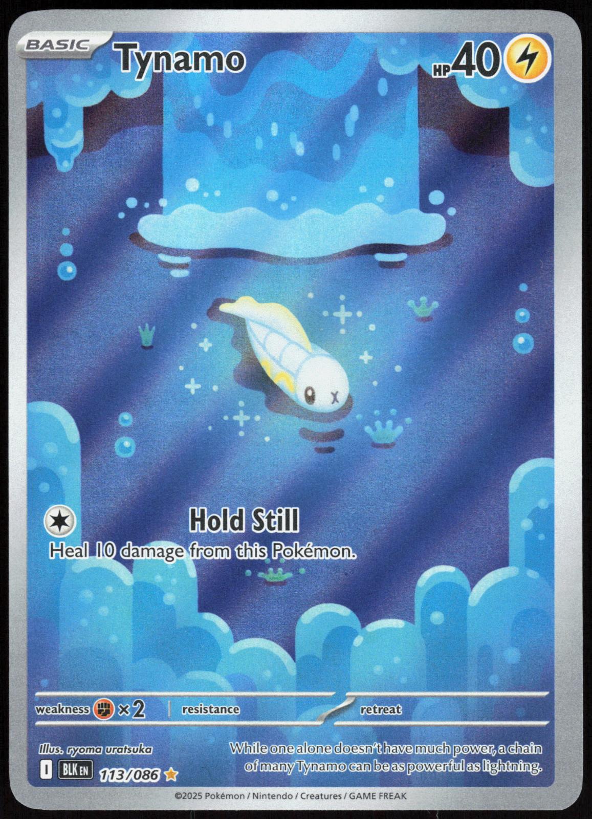 Tynamo 113/086 Holo Illustration Rare Black Bolt Pokemon Near Mint