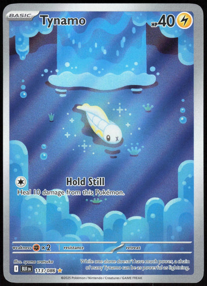Tynamo 113/086 Holo Illustration Rare Black Bolt Pokemon Near Mint