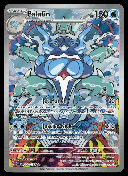Palafin 200/197 Illustration Rare Obsidian Flames Pokemon Holo Near Mint