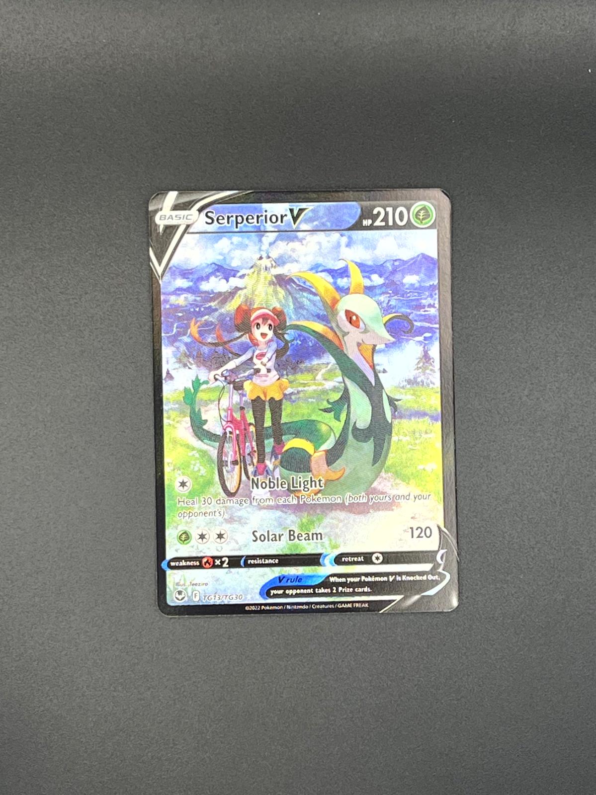 Serperior V TG13/TG30 Holo Silver Tempest Trainer Gallery Pokemon Holo NM/M