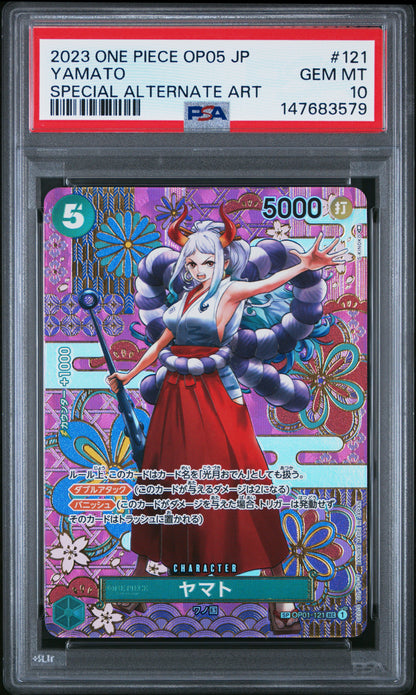Yamato 121 Special Alternate Art One Piece Japanese PSA 10