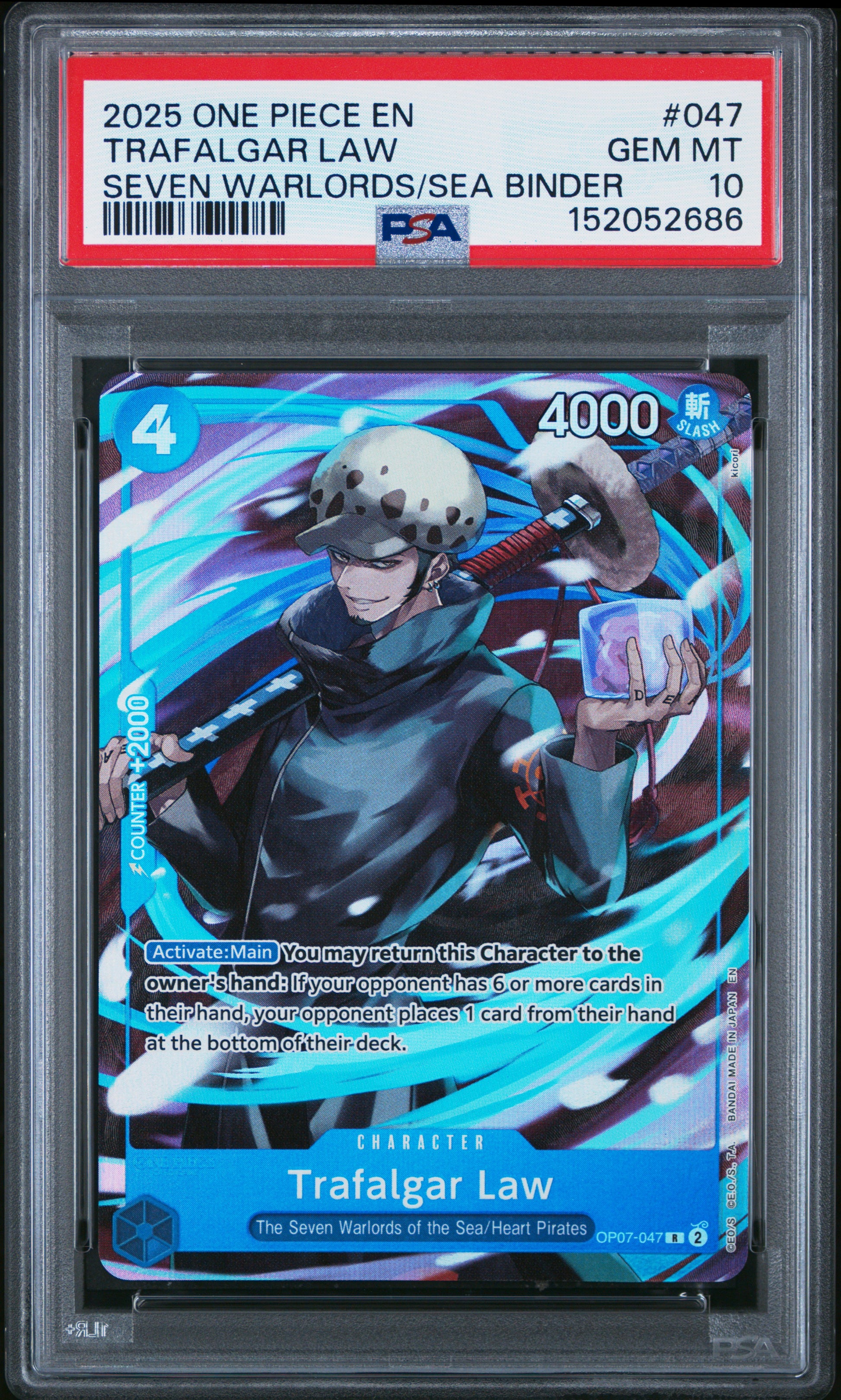 Trafalgar Law 047 One Piece PSA 10