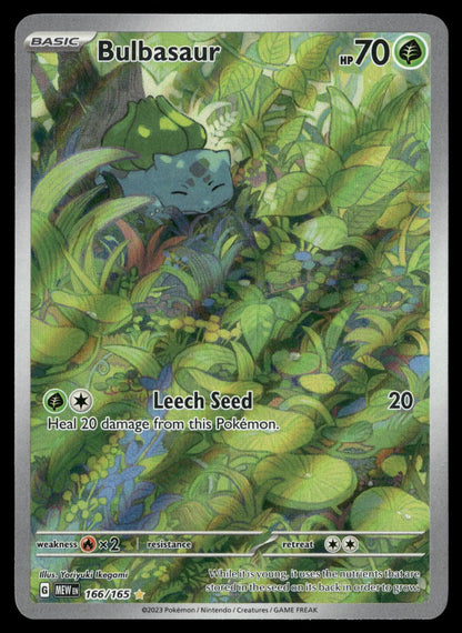 Bulbasaur 166/165 Illustration Rare 151 Pokemon Holo Near Mint