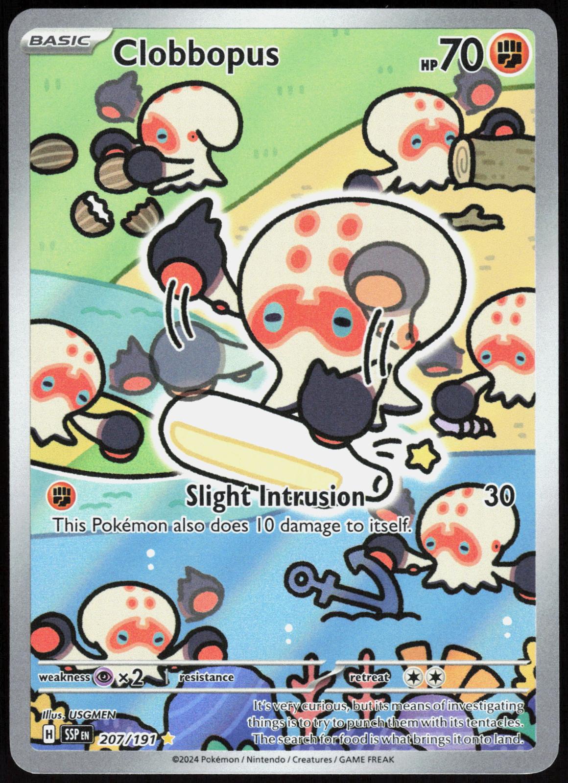 Clobbopus 207/191 Illustration Rare Surging Sparks Pokemon Holo Near Mint