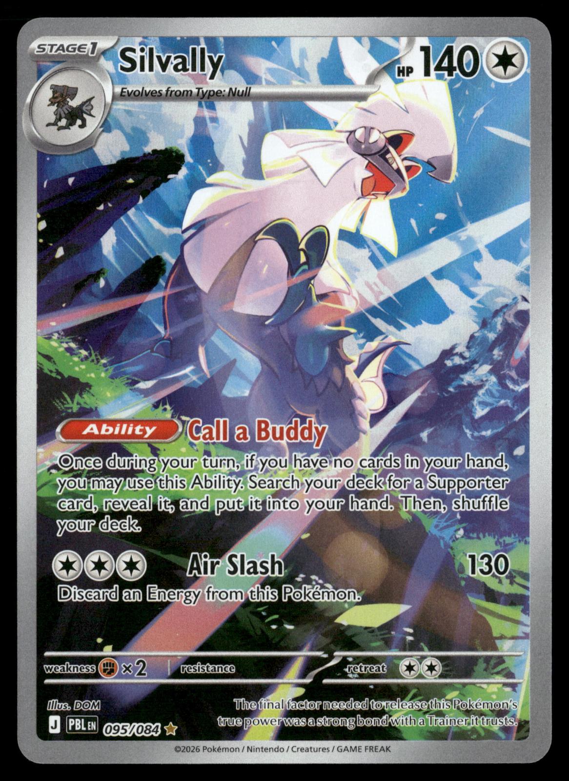 Silvally 095/084 Illustration Rare Pitch Black Pokemon Holo Near Mint