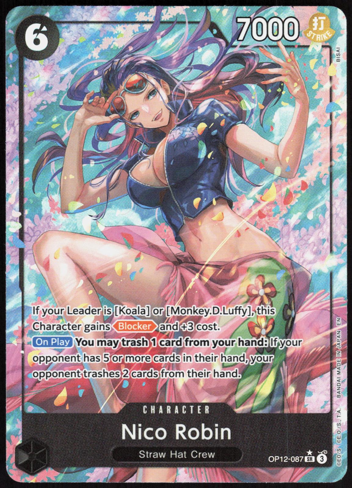 Nico Robin OP12-087 Alt Art Legacy of the Master One Piece NM