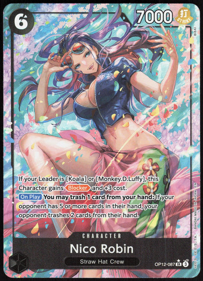 Nico Robin OP12-087 Alt Art Legacy of the Master One Piece NM