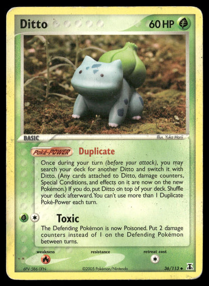 Ditto 36/113 Uncommon Delta Species Pokemon Heavily Played