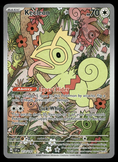 Kecleon 213/191 Illustration Rare Surging Sparks Pokemon Holo Near Mint