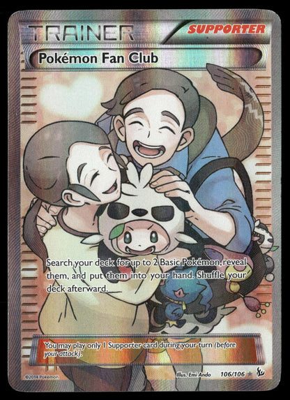 Pokemon Fan Club 106/106 Ultra Rare Flashfire Pokemon Holo Lightly Played