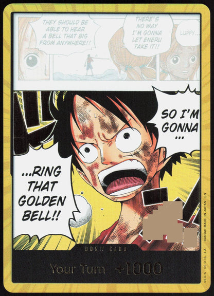 DON!! Card Ring That Golden Bell!!" Luffy (Gold) One Piece NM
