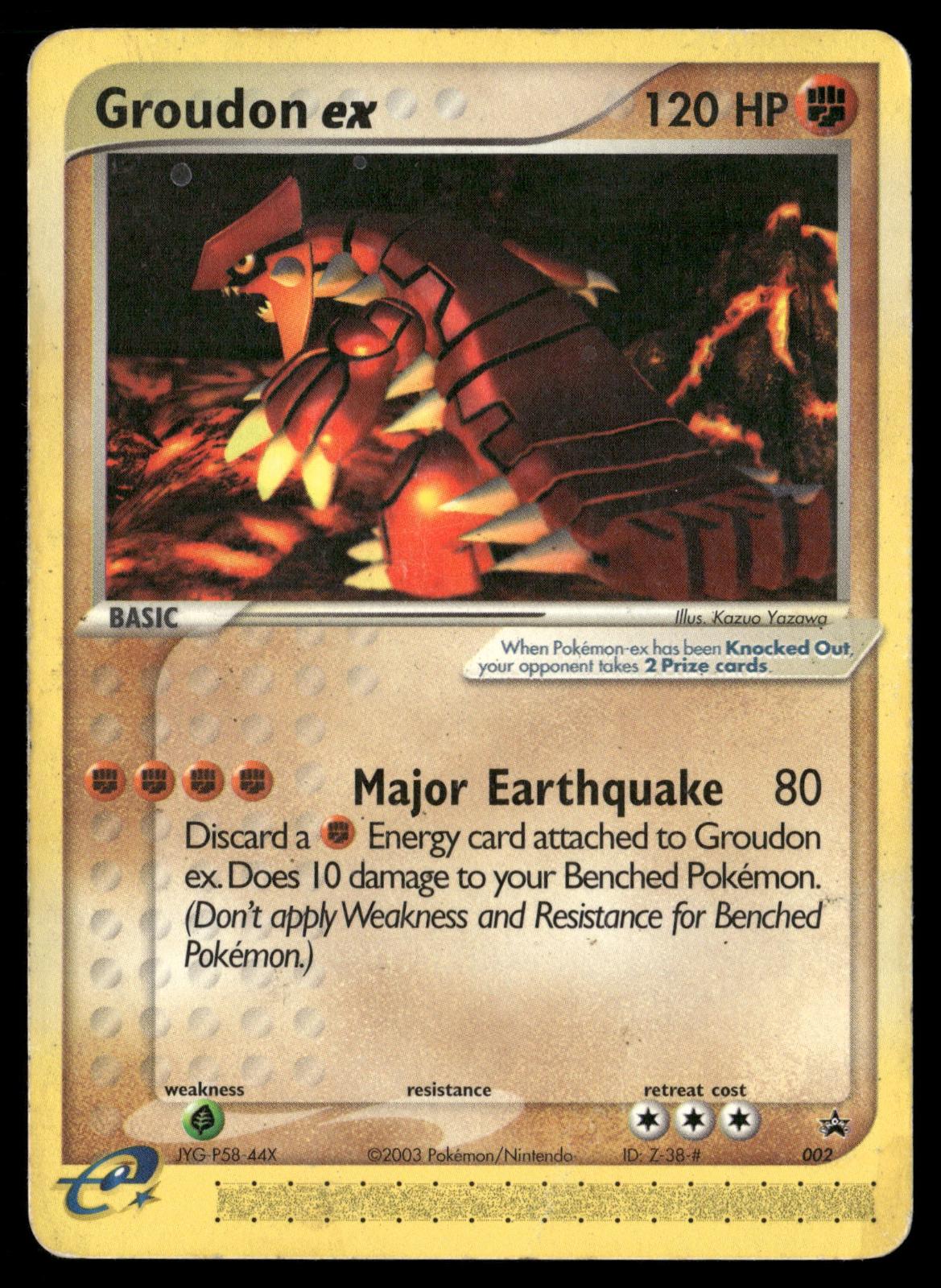 Groudon ex 002 Promo Nintendo Black Star Promos Pokemon Lightly Played