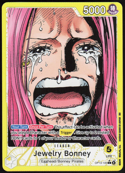 Jewelry Bonney Alternate Art L OP13-100 Carrying On His Will One Piece NM